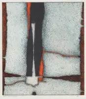 Kenneth Bakker, Geostructure, ink and watercolour on paper