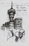 Nelson Makamo, Hillbrow, recto; Amandla, verso, ink on paper