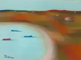 Seascape by Pieter van der Westhuizen, pastel on paper, sold Sep 2019
