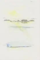 Bowen Boshier, Nile Flood, pencil and watercolour on paper