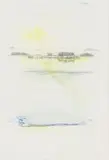 Bowen Boshier, Nile Flood, pencil and watercolour on paper