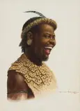 Gerard Bhengu, Portrait of Laughing Man