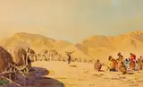 Nils Andersen, Zulu Village, watercolour on paper