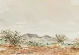 Landscape, SWA by Adolph Jentsch, watercolour on paper, sold Sep 2019