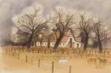 Carola Brotherton, Irene Estate, watercolour and ink on artist's board