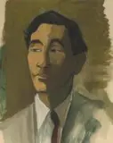 Marjorie Wallace, Portrait of Albie Sachs, 1965, gouache and charcoal on paper