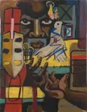Nhlanhla Xaba, African Story yet to be Told, oil on board