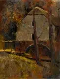 Water Mill by Errol Boyley, oil on board, offered Sep 2019
