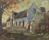 Sydney Carter, Cape Homestead, oil on board