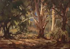 Johannes Oldert, Near Edenvale Hospt, Trvl (sic), oil on board