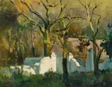 Golden Gates, Groot Constantia by Errol Boyley, oil on canvas laid down on board, offered Sep 2019