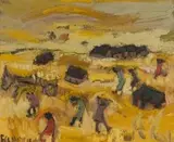 Harvest Time by Frans Claerhout, oil on board, sold Sep 2019