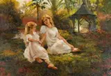 Mari Vermeulen-Breedt, Sisters in a Garden