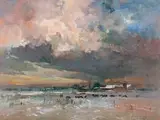 After the Hail, Midlands, Natal by Errol Boyley, oil on canvas laid down on board, offered Sep 2019