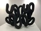 David Brits, Ouroboros 3.2.1, polyethylene foam, carbon fibre, fibreglass, resin, quartz crystals and pigment