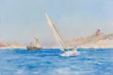 Frank Henry Mason, Sailboats on the Bay