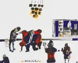 Robert Hodgins, New York New York!!!, four colour lithograph