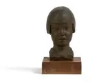 Moses Kottler, Cassie, bronze mounted on a wooden base