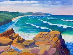 Leonora Everard-Haden, Shaka's Rock II, oil on canvas