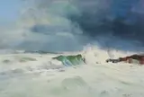 Seascape by Errol Boyley, oil on canvas laid down on board, offered Jun 2019