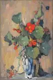 Vase of Nasturtiums by Alexander Rose-Innes, oil on canvas, offered Jun 2019