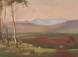 Willem Hermanus Coetzer, Extensive Landscape with Goats