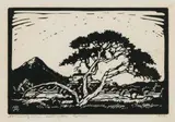 Uniegebou en Doringboom (Union Buildings and Thorn Tree) (Nilant 37) by Jacobus Hendrik Pierneef, linocut, sold Jun 2019