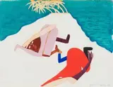 Tahiti by Walter Battiss, watercolour on paper, sold Jun 2019