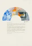 Peter Clarke, Homage to Battiss, pencil, collage and watercolour on paper
