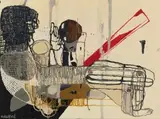 Maja Maljevic, Drawing 1, oil on canvas