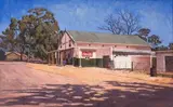John Kramer, Sonskyn Kafee, Hermon, oil on canvas