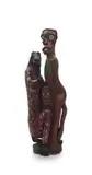 Phillip Rikhotso, Figural Group, carved and painted wood