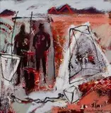 Philip Badenhorst, Who are you – Next to me, oil on canvas