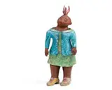 Josephine Ghesa, Woman with Bird, handpainted terracotta