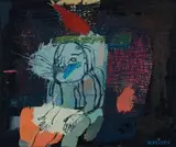 Maja Maljevic, Drawing 7, oil on canvas laid down on board