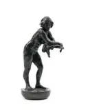 Cobus Haupt, Resting Nude, bronze with dark brown patina