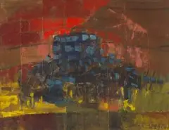 Landscape by Frank Spears, oil on canvas laid down on board, sold Jul 2019