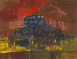 Frank Spears, Landscape, oil on canvas laid down on board