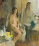 Louis van Heerden, Seated Nude
