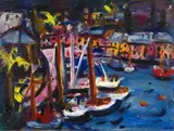 Gerhard Batha, Portafino, oil on canvas