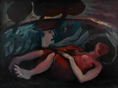 Harold Rubin, Reclining Nude, oil on canvas