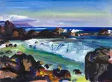 Gerhard Batha, Camps Bay, oil on canvas