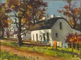 Washing Day by Piet van Heerden, oil on canvas, offered Jul 2019