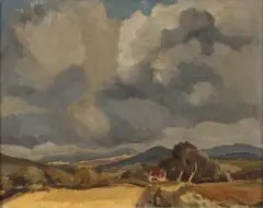 Stellenbosch by David Botha, oil on board, offered Jul 2019