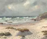 Roy Taylor, Seascape, oil on canvas board