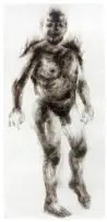 Diane Victor, Male Nude, smoke drawing