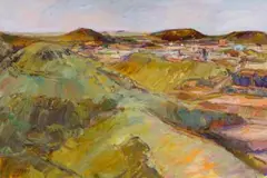 Scott Bredin, Hills near Pinetown, oil on board