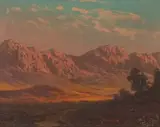 Tinus de Jongh, Mountainous Landscape, oil on canvas