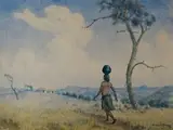 Gerard Bhengu, Woman Carrying Water Pot