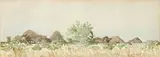 Landscape by Adolph Jentsch, watercolour on paper, sold Jul 2019